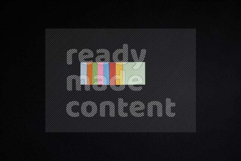 Colored notes on black background