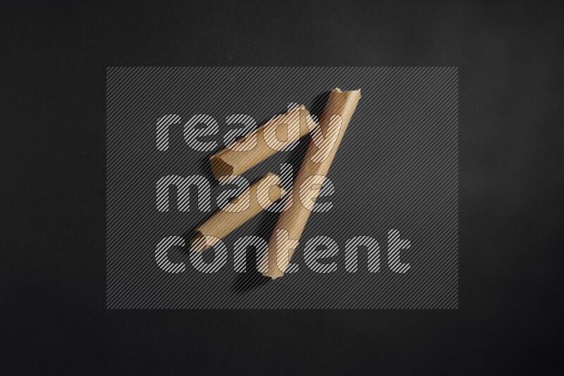 Craft paper on black background