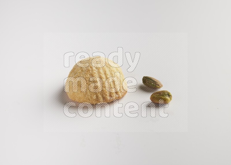 Single Piece of Maamoul direct on white background