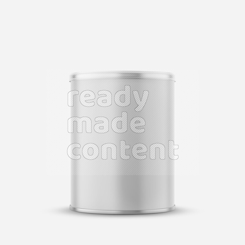 Small paper tube mockup with glossy label and plastic cap isolated on white background 3d rendering