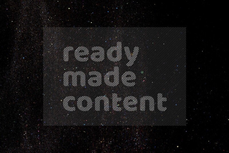 Multicolored glitter powder isolated on black background