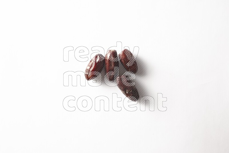 Dates on white background