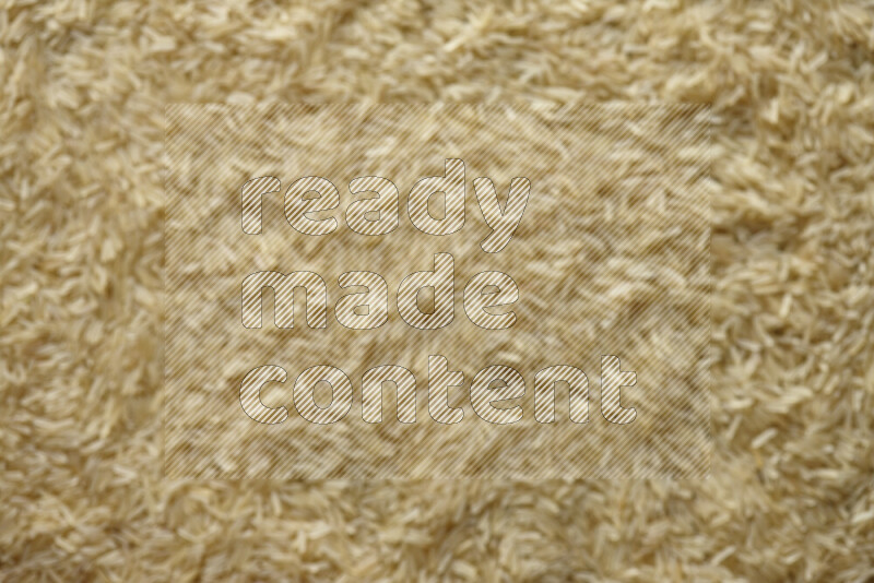 Out of focus basmati golden rice filling the frame