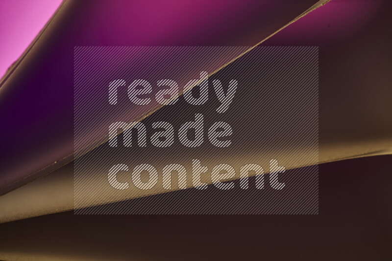 An abstract art piece displaying smooth curves in warm and cold gradients created by colored light