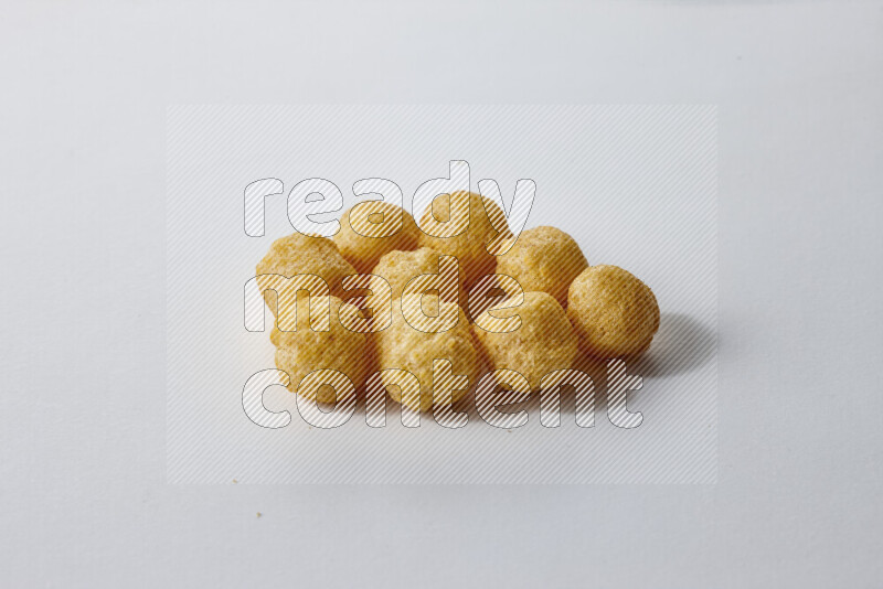 Puffs snacks on white background