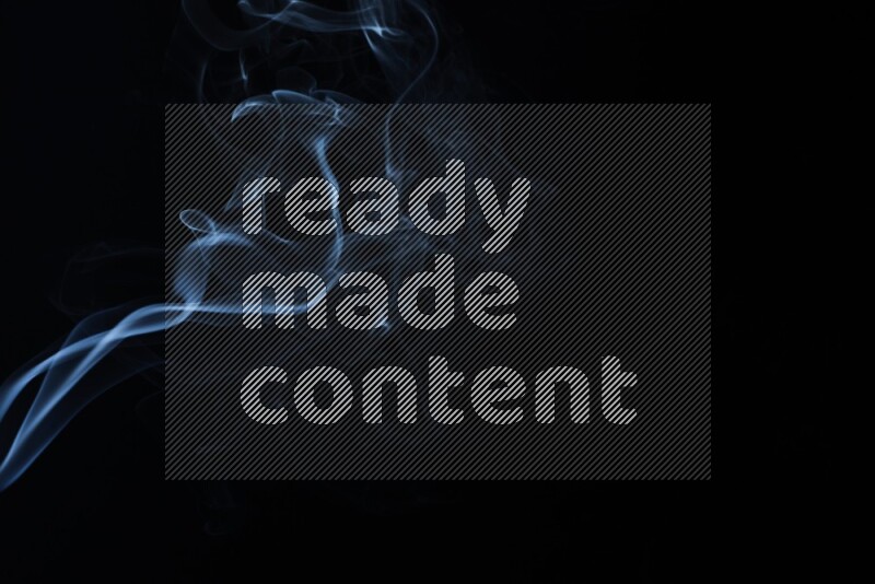 Wavy smoke motion in blue