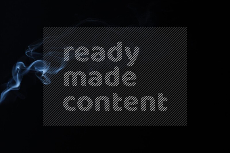 Wavy smoke motion in blue