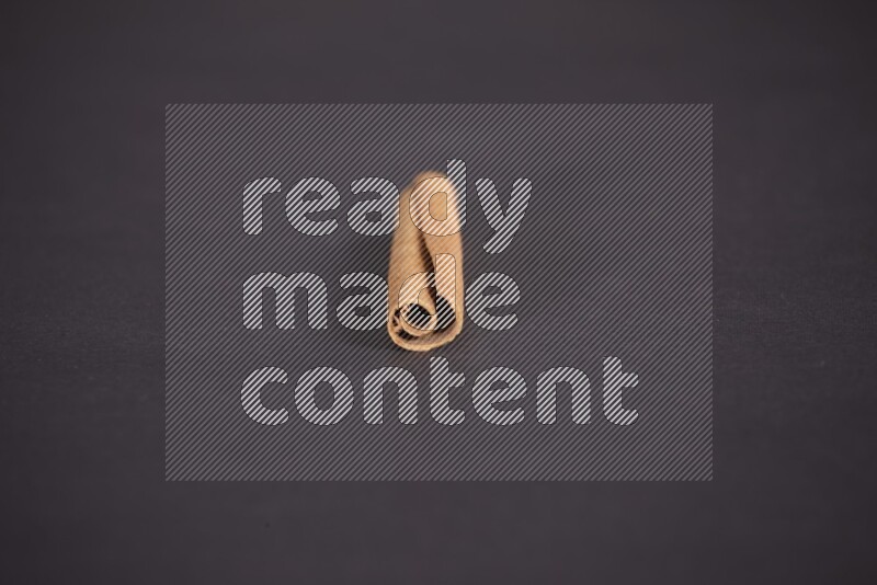 Cinnamon stick on black background