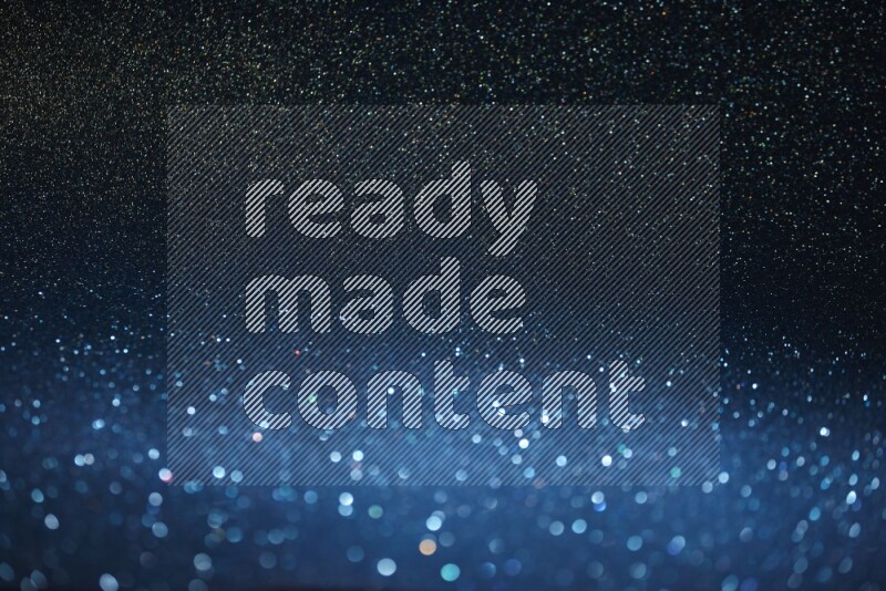 Blue glittery bokeh background