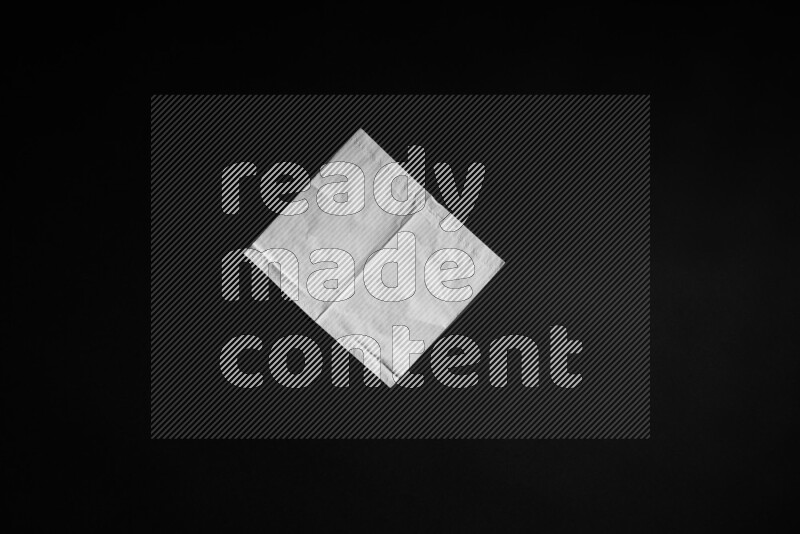 Tissue paper on black background