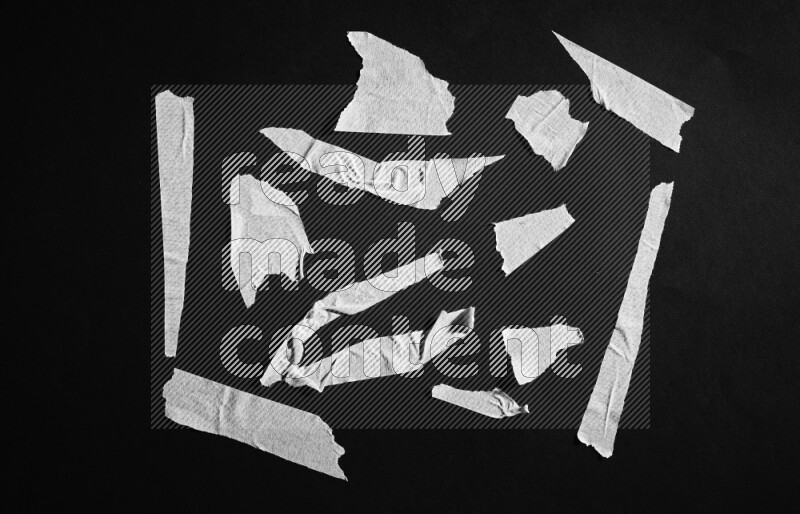 Duct tape on black background