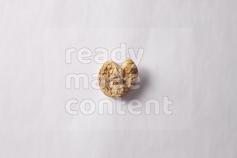 Dried figs on white background