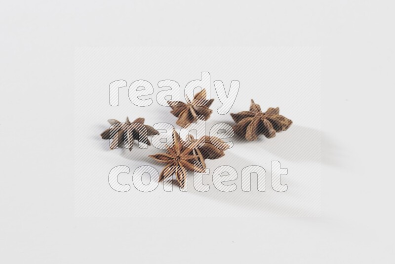 Star anise on a white background