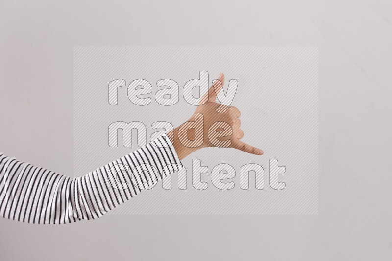 Woman hands gesturing sign language