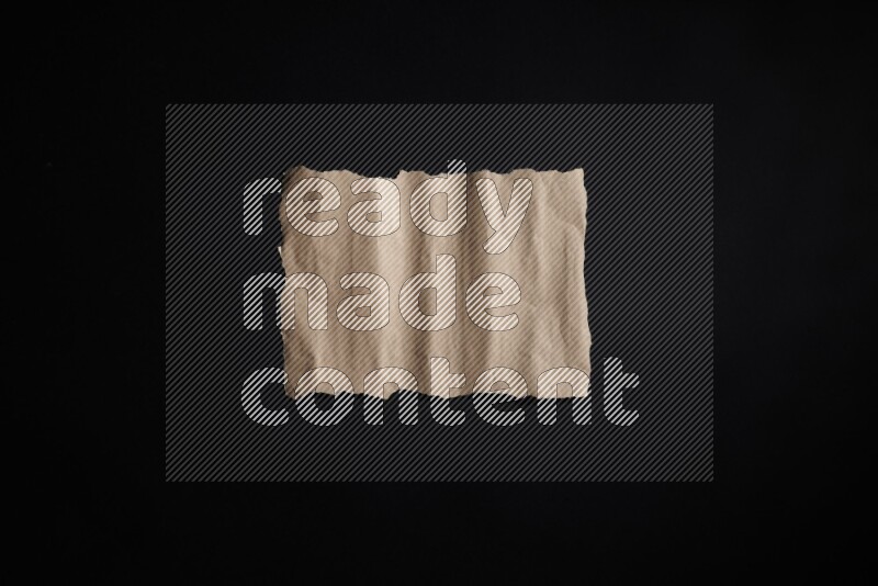 Craft paper on black background