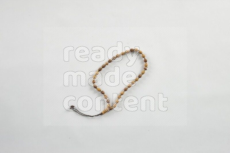 A prayer beads placed on white background