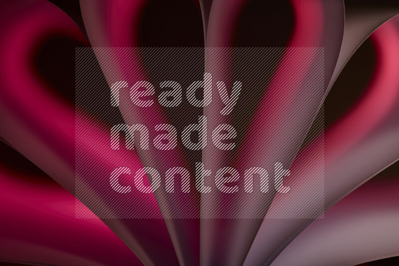 فن تجريدي يعرض منحنيات وتدرجات اللون الأحمر مكونه بضوء ملون