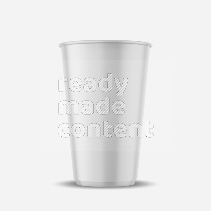 Paper hot cup mockup isolated on white background 3d rendering