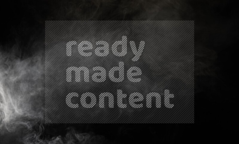 irregular white smoke on black background.