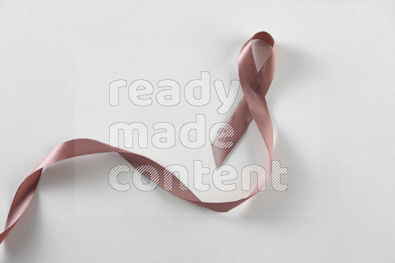 Cancer awareness ribbons on white background