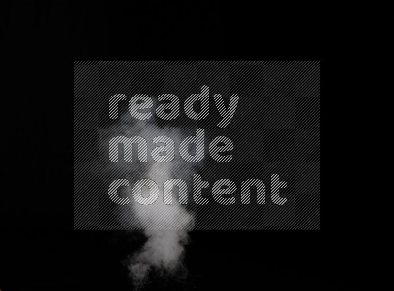 irregular white smoke on black background.