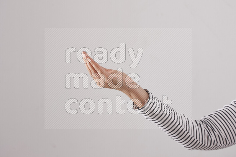 Woman hands gesturing sign language