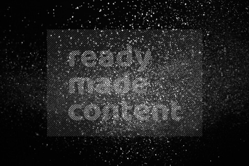 Snow spray on black background