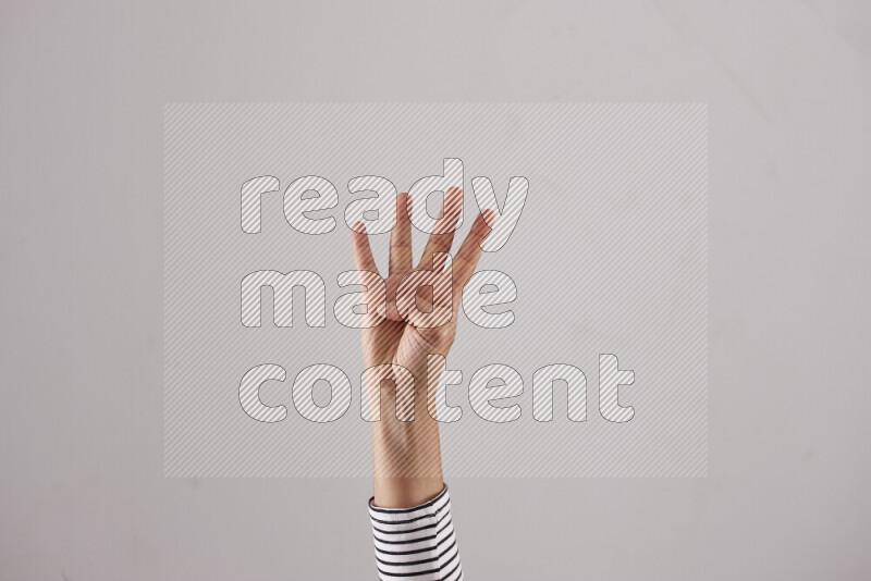 Woman hands gesturing sign language