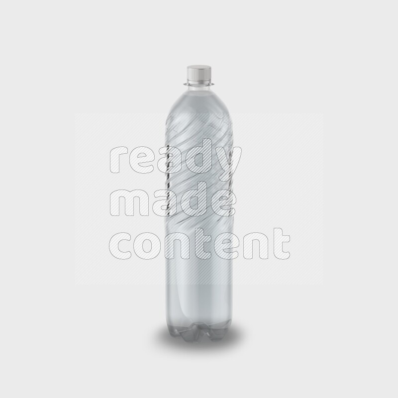 Plastic bottle mockup without label isolated on white background 3d rendering