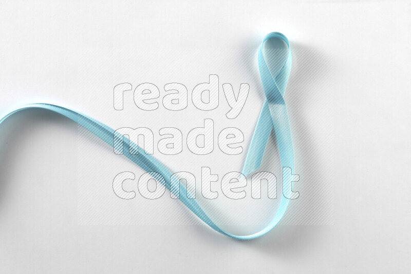 Cancer awareness ribbons on white background