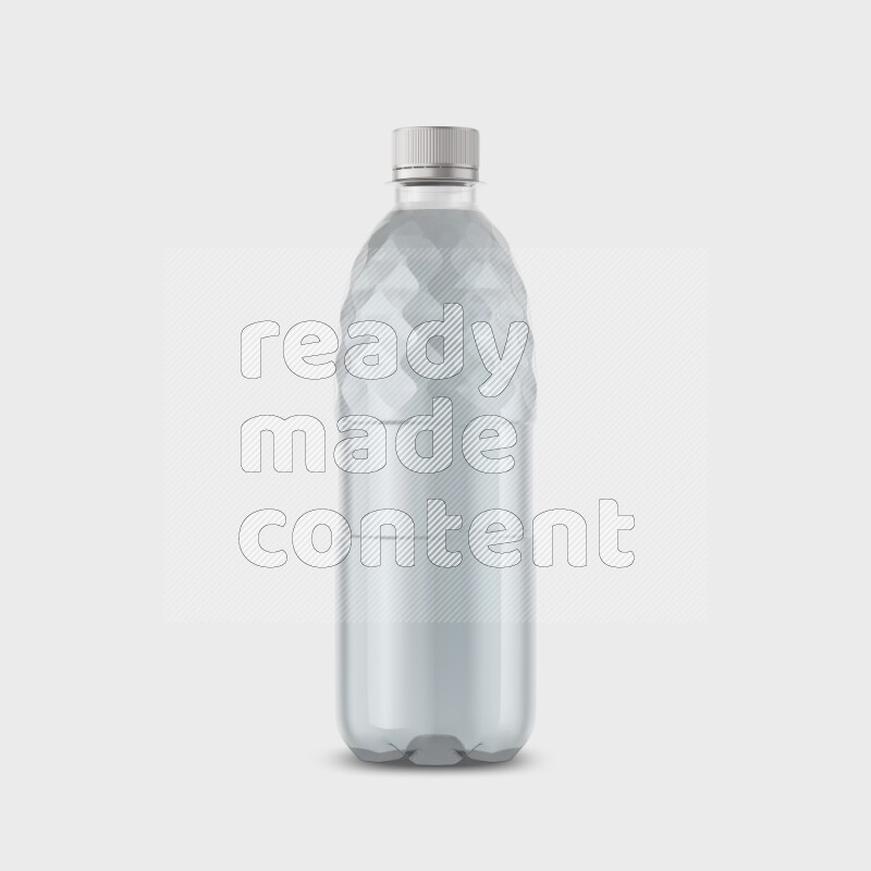Plastic bottle mockup without label isolated on white background 3d rendering
