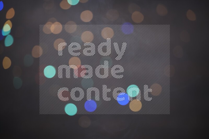 Abstract bokeh light with flare haze