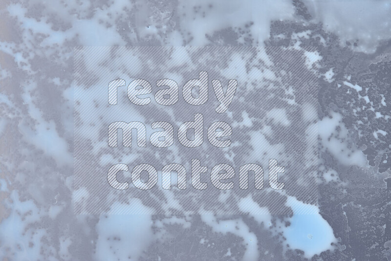 Close-ups of abstract blue paint texture in different shapes