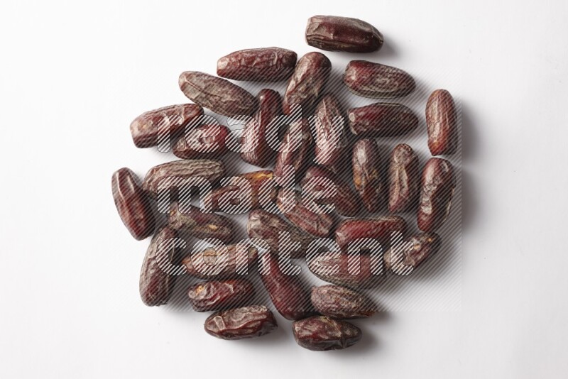 Dates on white background