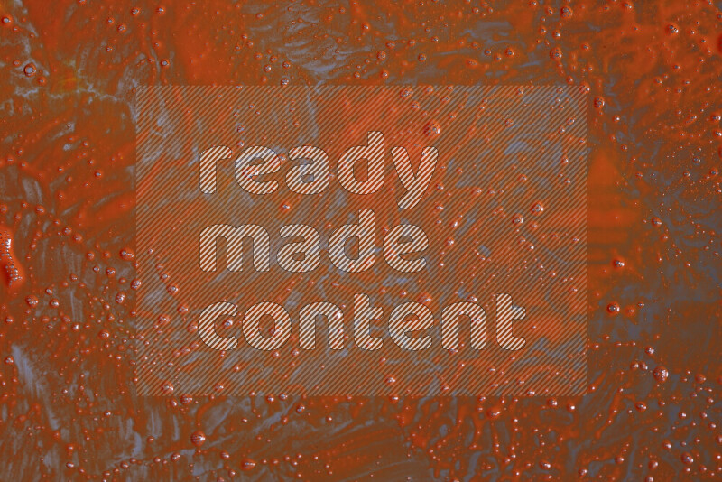 Close-ups of abstract orange paint texture in different shapes
