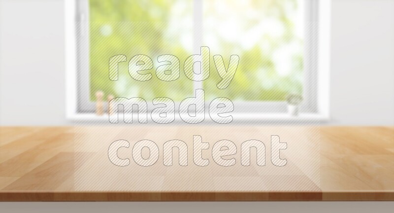 Kitchen tabletop with kitchen view