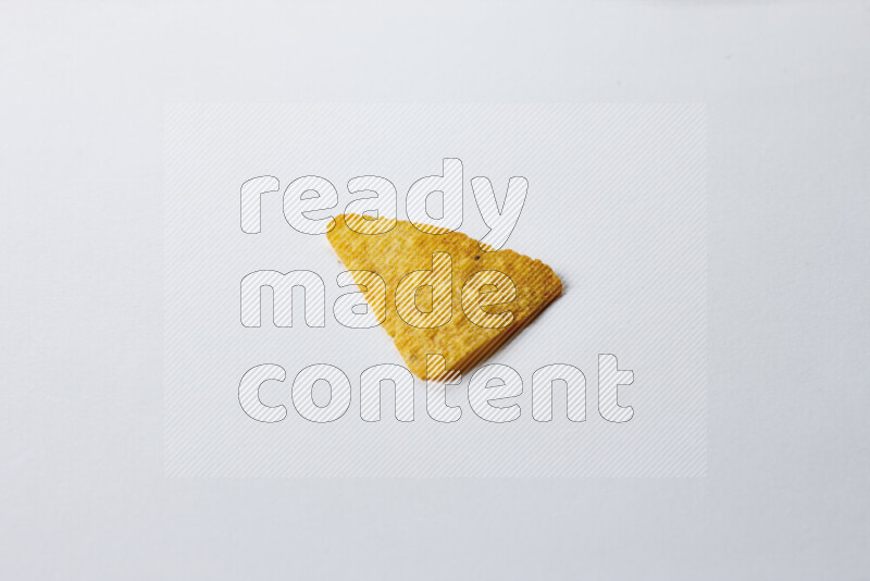 Nachos snacks on white background