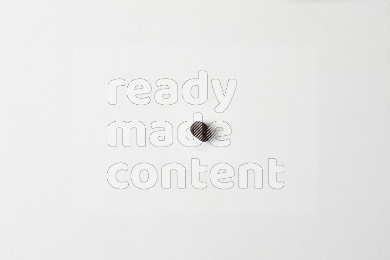 Roasted coffee beans on white background