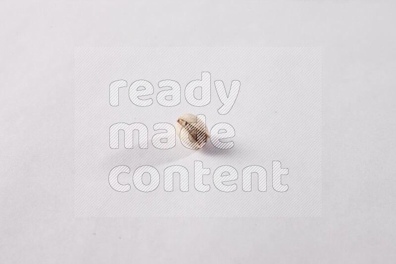 Pistachios on white background
