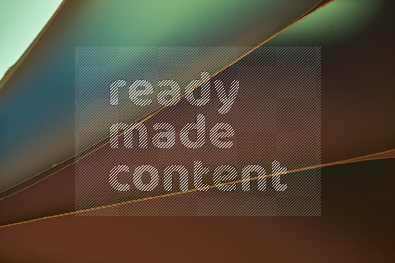 An abstract art piece displaying smooth curves in warm and cold gradients created by colored light