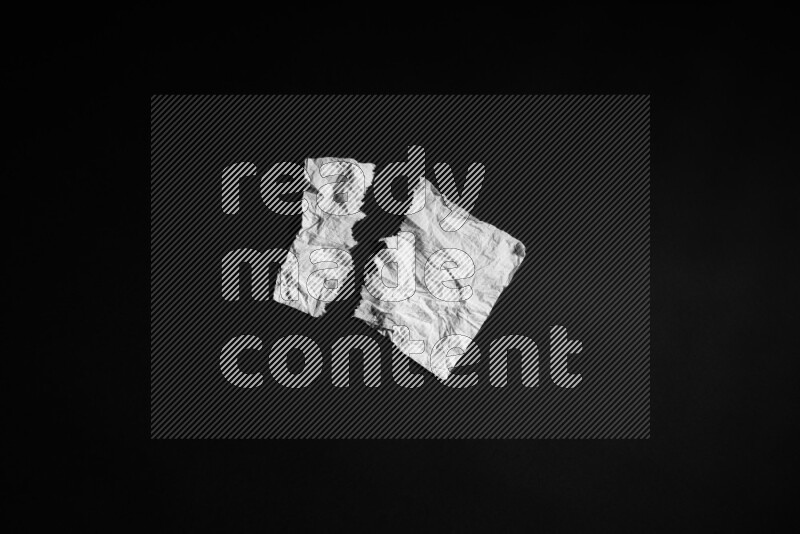 Tissue paper on black background