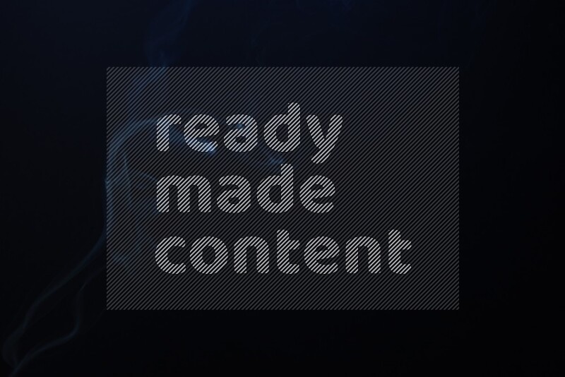 Wavy smoke motion in blue