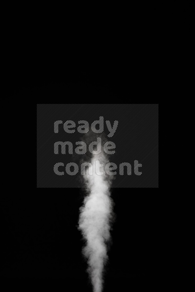 irregular white smoke on black background.