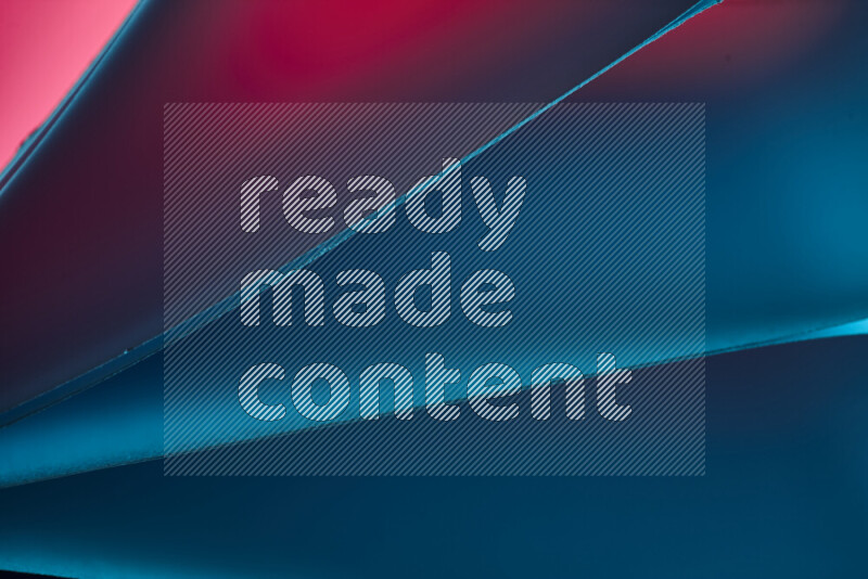 An abstract art piece displaying smooth curves in warm and cold gradients created by colored light