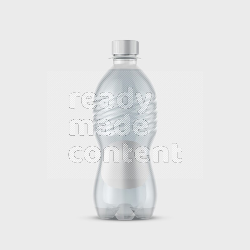 Plastic bottle mockup with a label isolated on white background 3d rendering