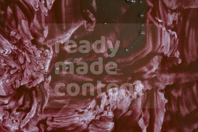 Close-ups of abstract red paint texture in different shapes