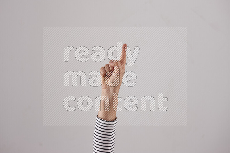 Woman hands gesturing sign language