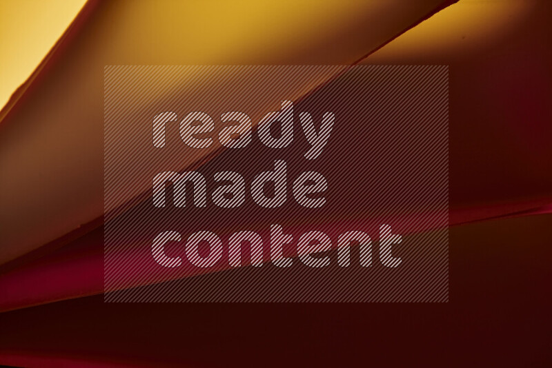 An abstract art piece displaying smooth curves in warm and cold gradients created by colored light