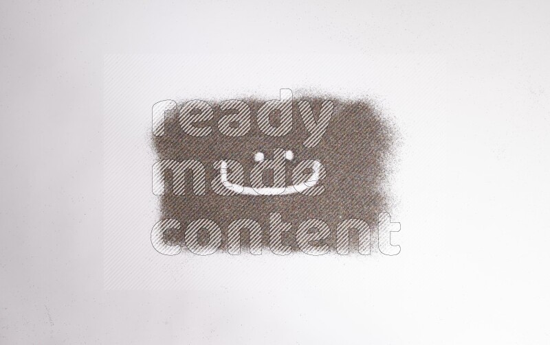 Arabic alphabets written with glitter on white background