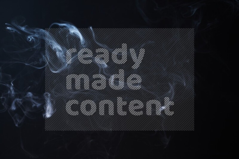 Wavy smoke motion in blue